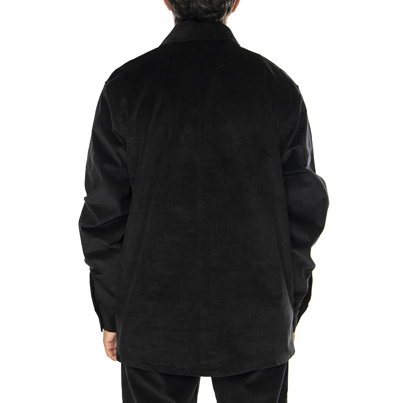 Corduroy Shirt LS Chocolate Black - Camicia in Velluto Uomo Nera DK0A8652BLK1  DICKIES 