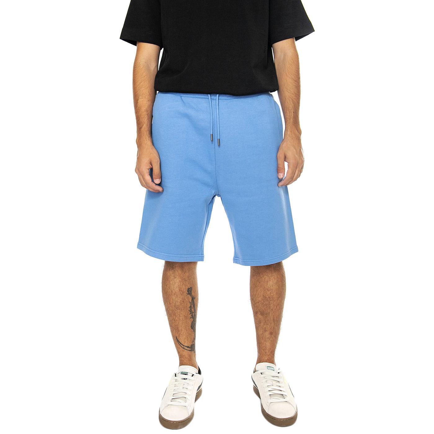 Hudson Script Sweat Short Riviera - Bermuda in Felpa Uomo Blu PFD0361-266  PENFIELD 