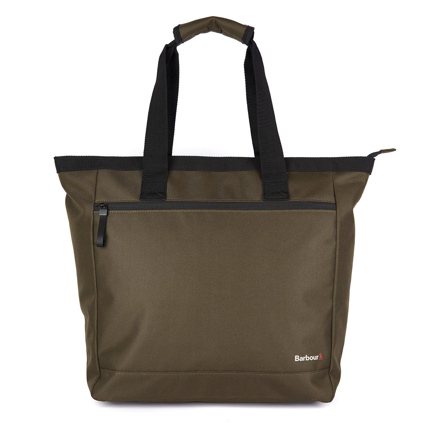 Arwin Canvas Tote Bag Olive Black - Borsa Verde / Nera UBA0668-OL11-SS23  BARBOUR 