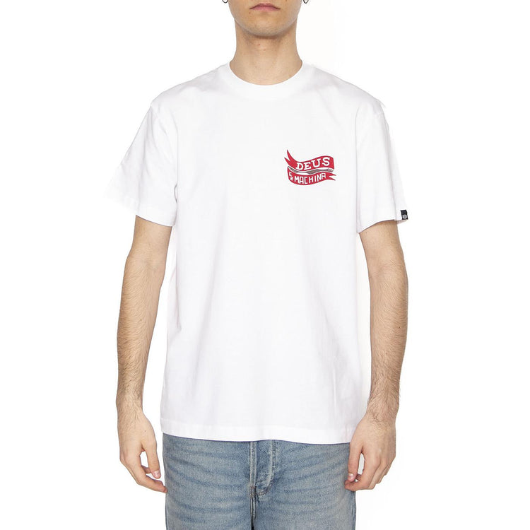 Jailer Sappy Tee White - Maglietta Girocollo Uomo Bianca DMP251209C_WHT  DEUS EX MACHINA 