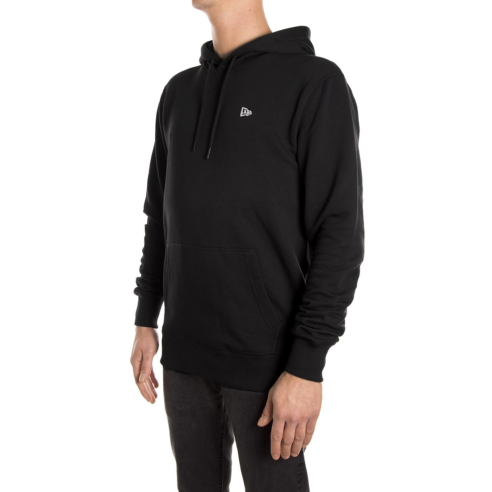 ESSENTIAL HOODY BLACK 75371_4  NEW ERA 