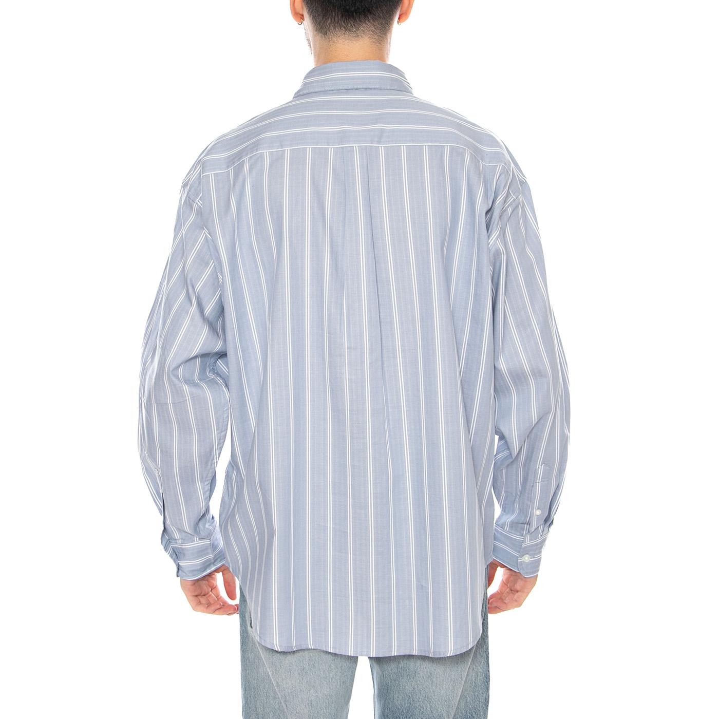 L/S Beale Shirt Beale Stripe, Gentle Blue - Camicia Uomo Blu I036201 3ODXX CARHARTT WIP 