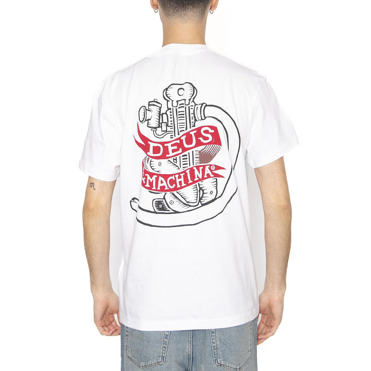 Jailer Sappy Tee White - Maglietta Girocollo Uomo Bianca DMP251209C_WHT  DEUS EX MACHINA 