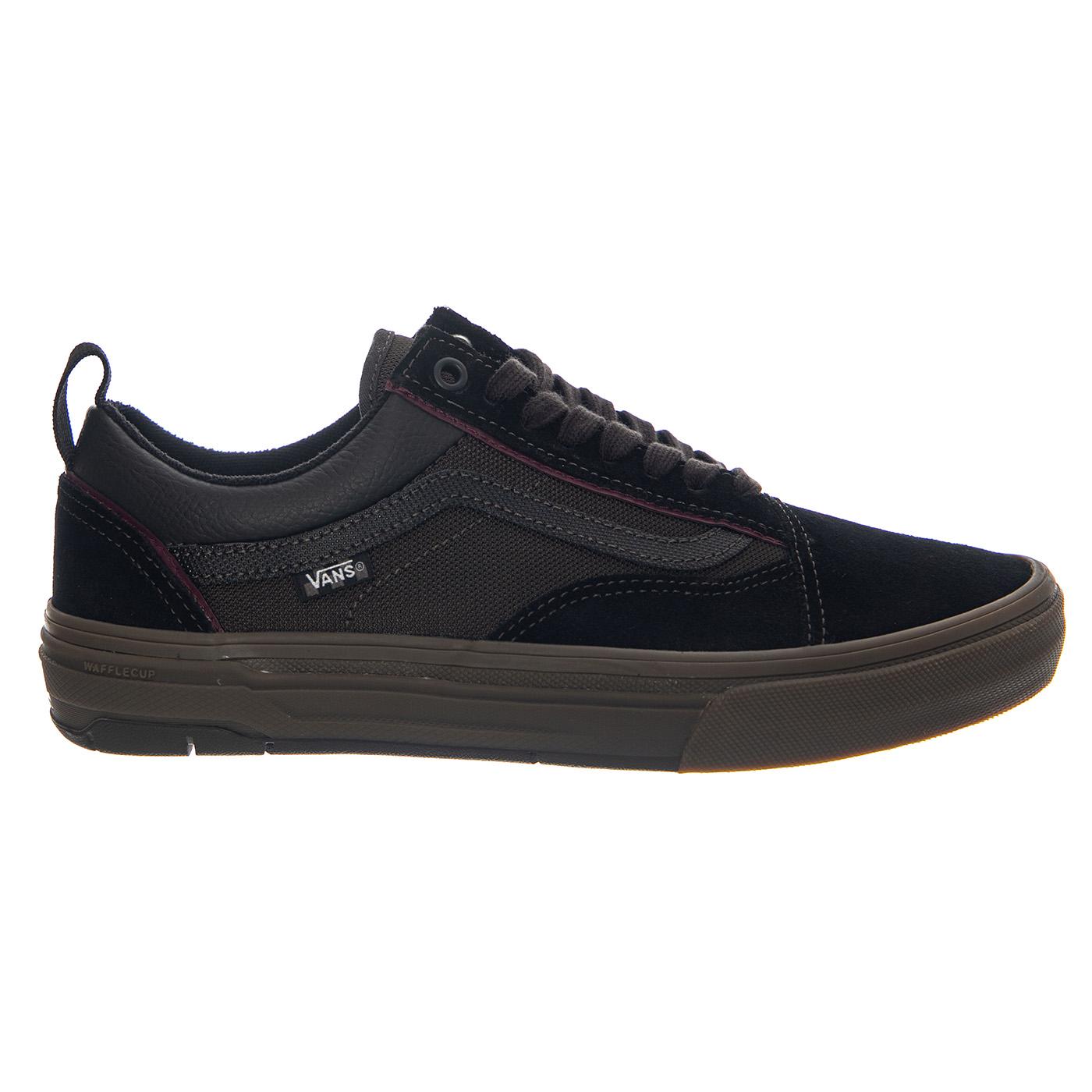 Skate Old Skool Wafflecup Black / Dark Gum - Scarpe Stringate Uomo Nere VN000EB7 39L1 VANS 