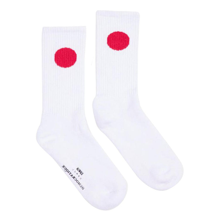 Japanese Sun Sock x Democratique White - Calzini Bianchi I030554.02.00.-02.00  EDWIN 