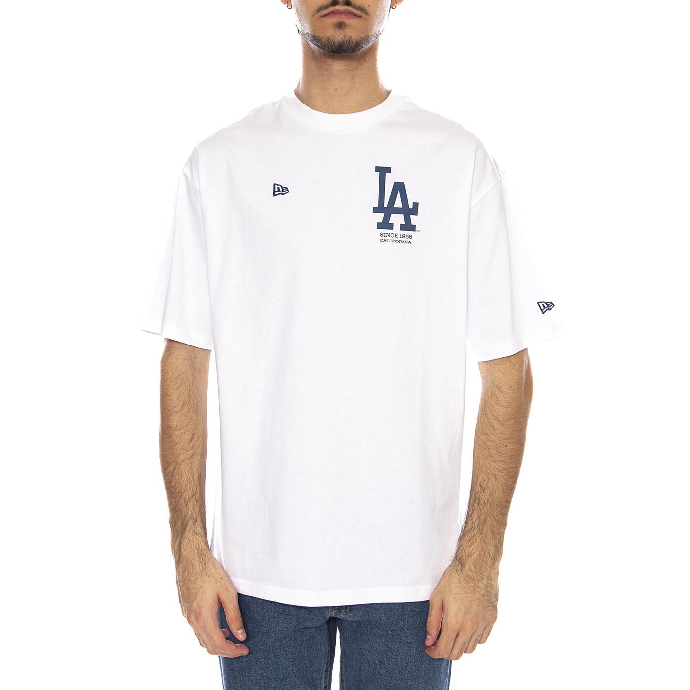 MLB Baseball Graphic OS Tee Los Anglese Dodgers White - Maglietta Girocollo Uomo Bianca 60667851  NEW ERA 