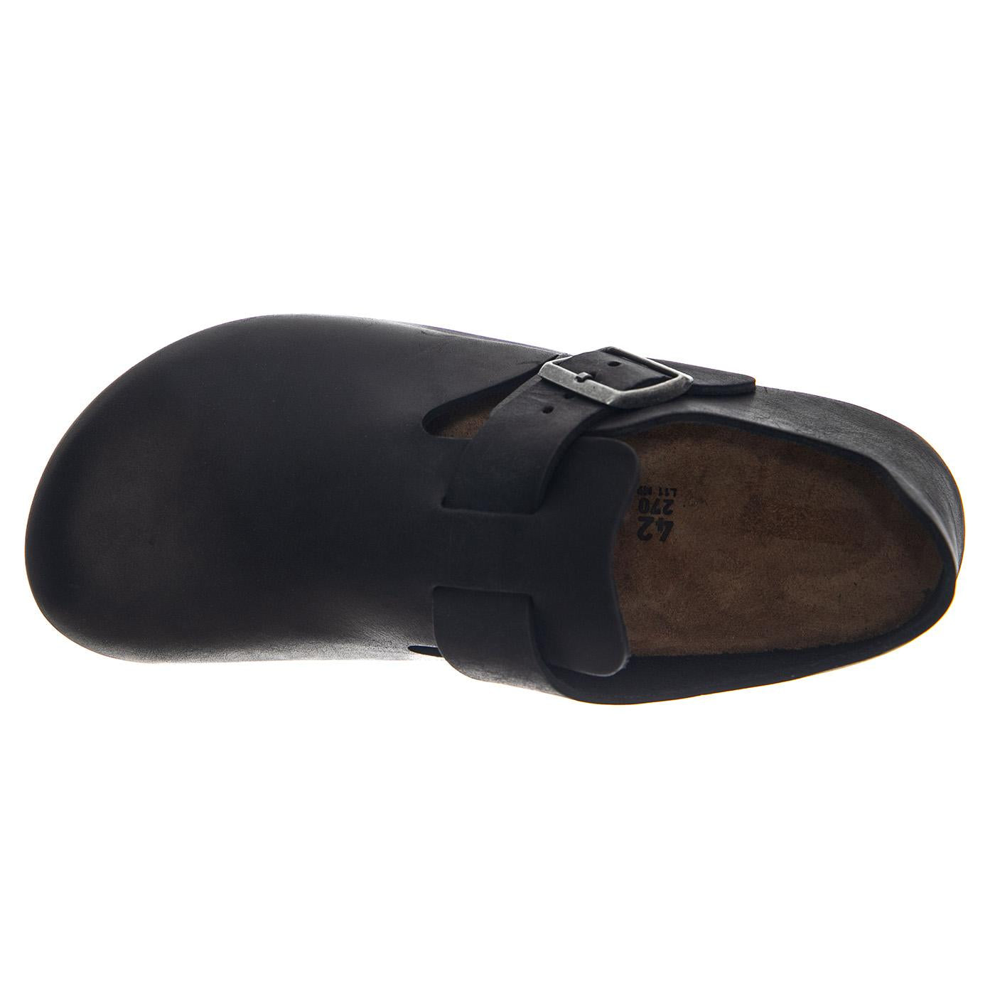 London Oiled Leather Narrow Fit - Scarpe Uomo / Donna Nere 166543 BLK BIRKENSTOCK 