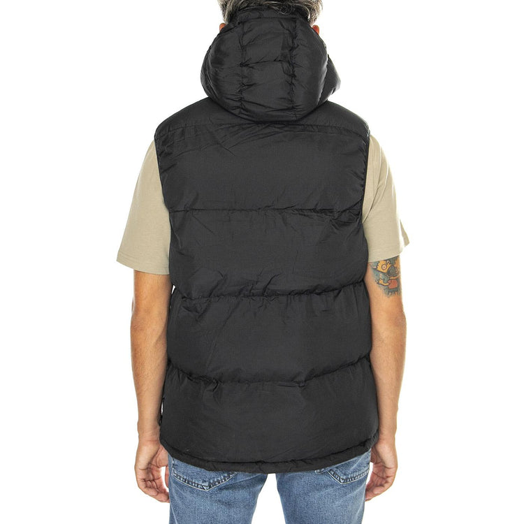 Hudson Script Angled Quilt Rip Black - Giacca Smanicata con Cappuccio Uomo Nera PFD0052-023  PENFIELD 