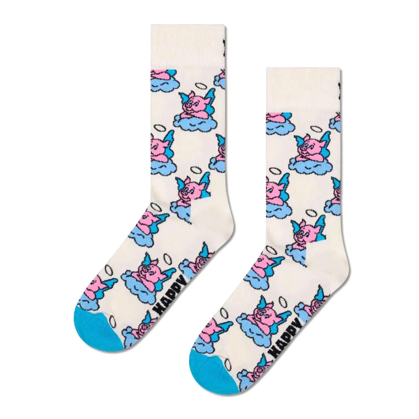 Good Pig Sock -- Calzini Uomo Multicolore P003195 WHITE HAPPY SOCKS 