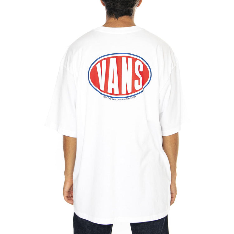 Spray On SS White Tee - Maglietta Girocollo Uomo Bianca VN000HKCWHT1  VANS 