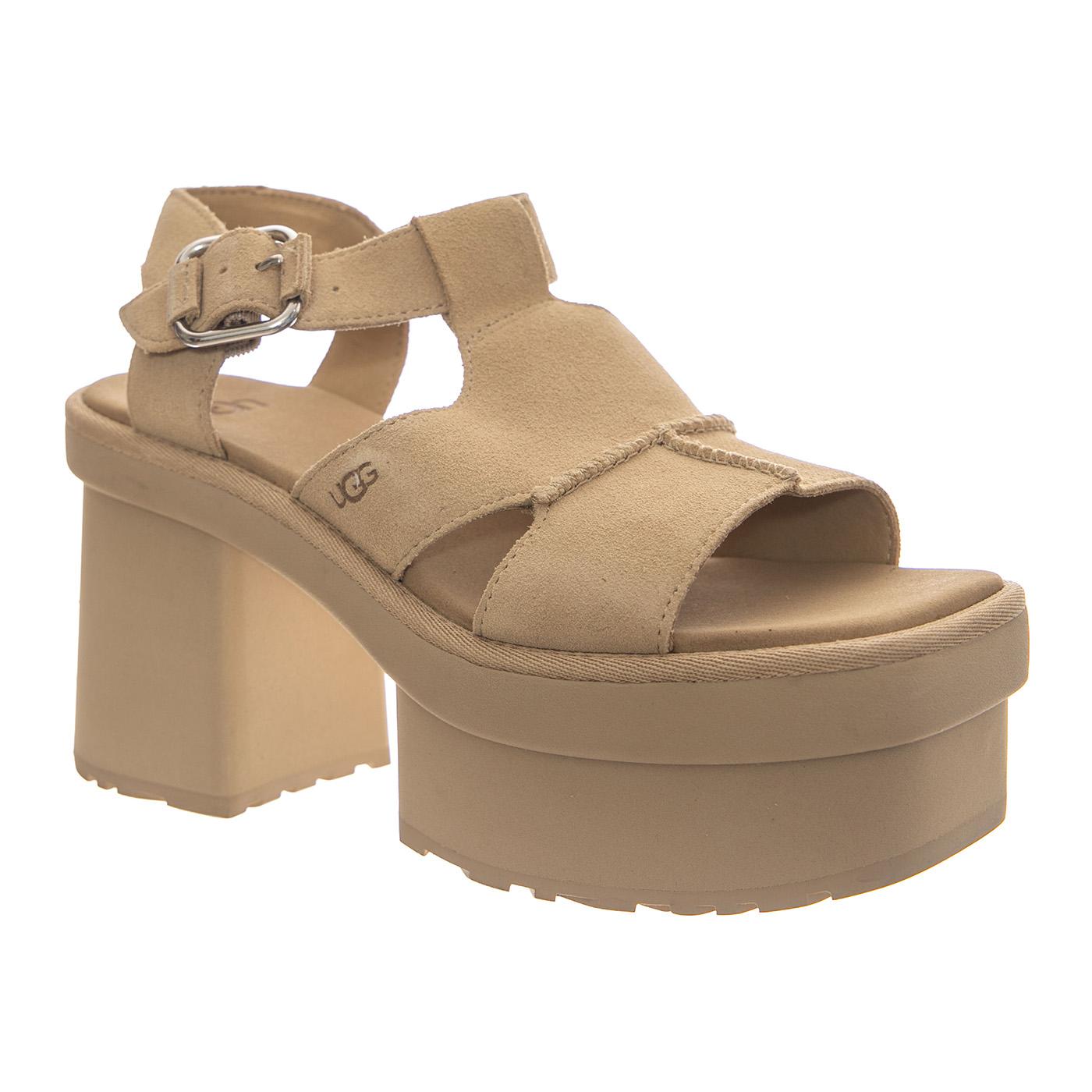 W NEW HEIGHTS PLATFORM T-STRAP MUSTARD SEED - Sandali Donna Beige W1167478-MDSD . UGG 