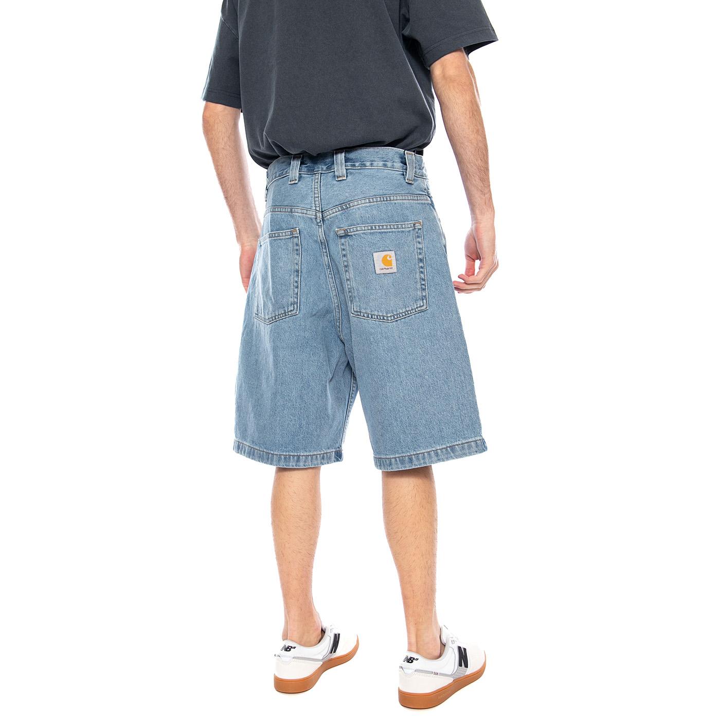 Brandon Short Light Blue - Bermuda Denim Jeans Uomo Blu I037161 0112 CARHARTT WIP 