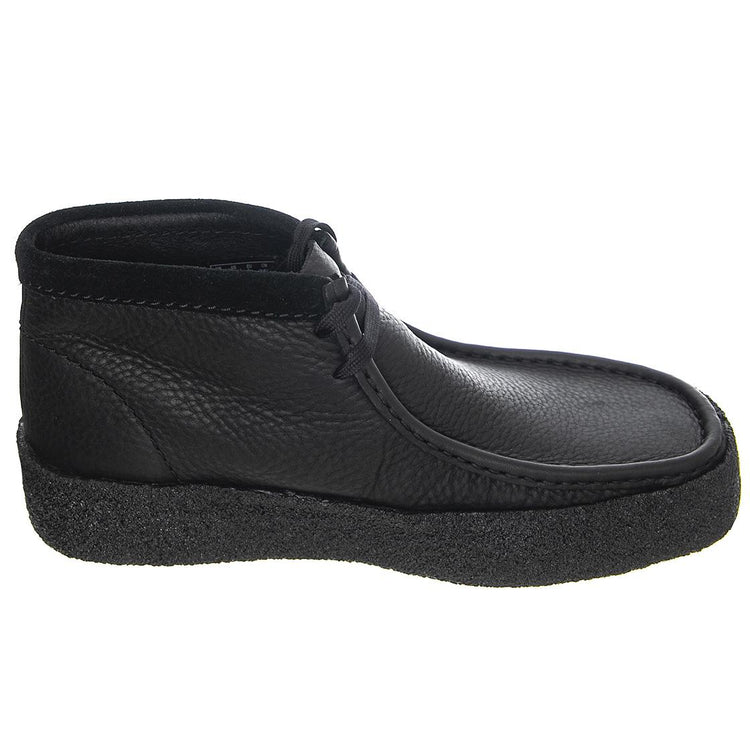 Wallabee Cup Bt Black Leather - Scarpe Stringate Profilo alla Caviglia Uomo Neri 631697  CLARKS 