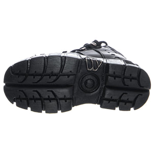 Itali106-C66 Shoes - Black - Scarpe Stringate Profilo Basso Donna Nere NRSM-106-C66  NEW ROCK 