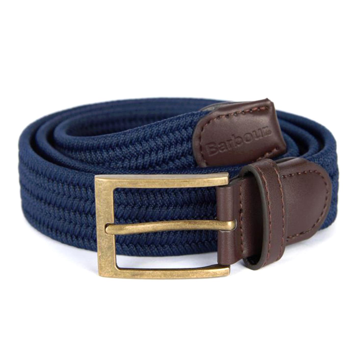 Nevis Stretch Webbing Belt Navy - Cintura Blu MAC0443-NAVY  BARBOUR 