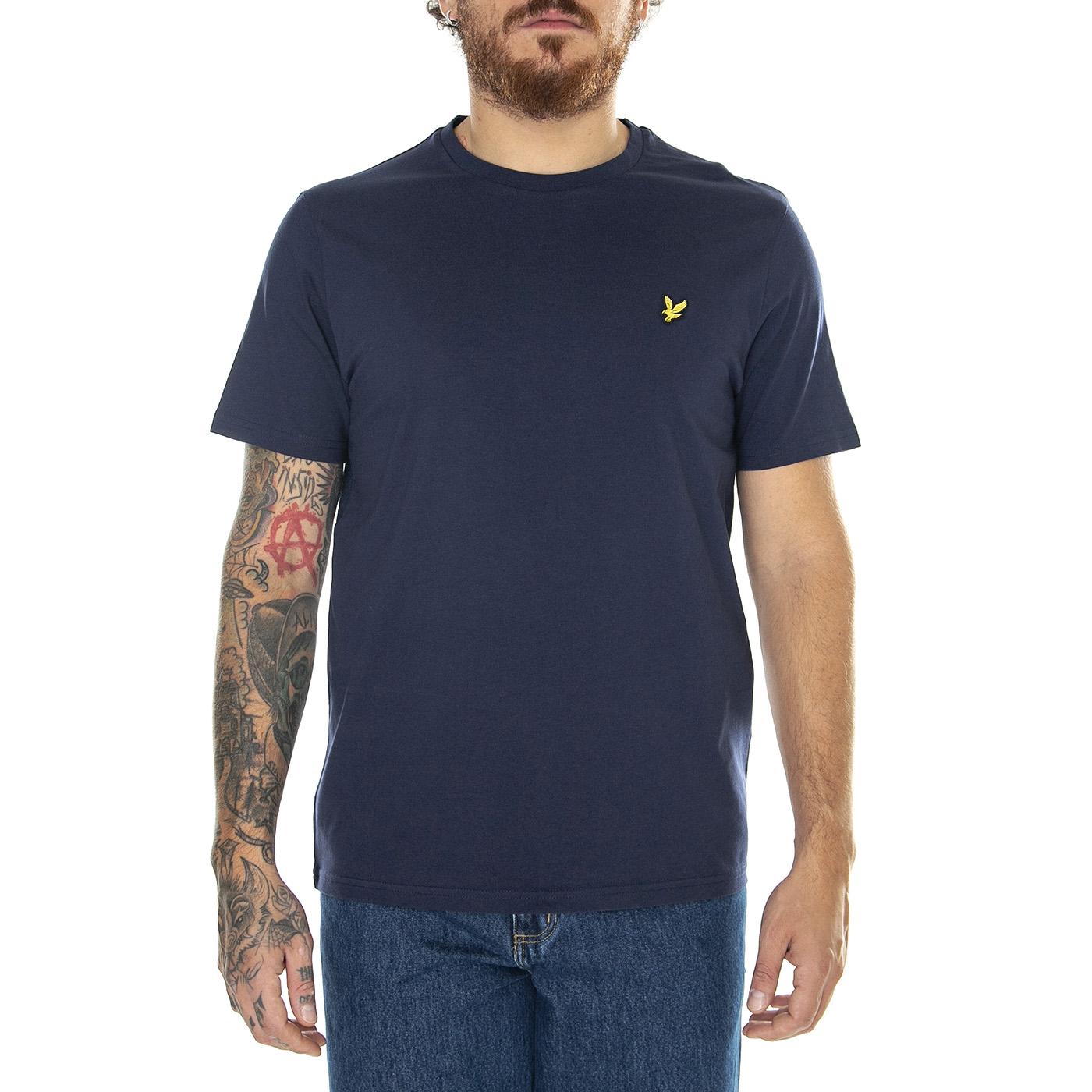 Plain T-Shirt Navy - Maglietta Girocollo Uomo Blu TS400VOGE-Z99  LYLE & SCOTT 