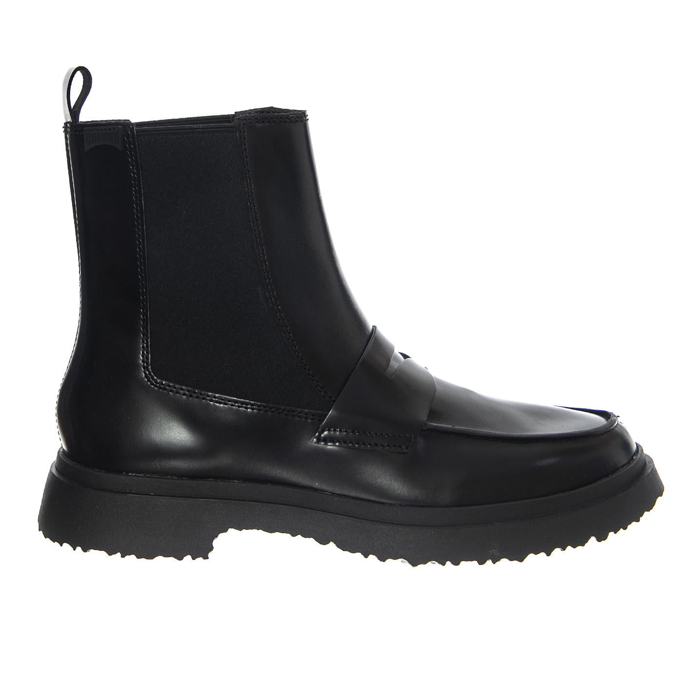 Mimi Negro / Walden Negro - Stivaletti Uomo in Pelle Neri Slip-On K300474-001 . CAMPER 