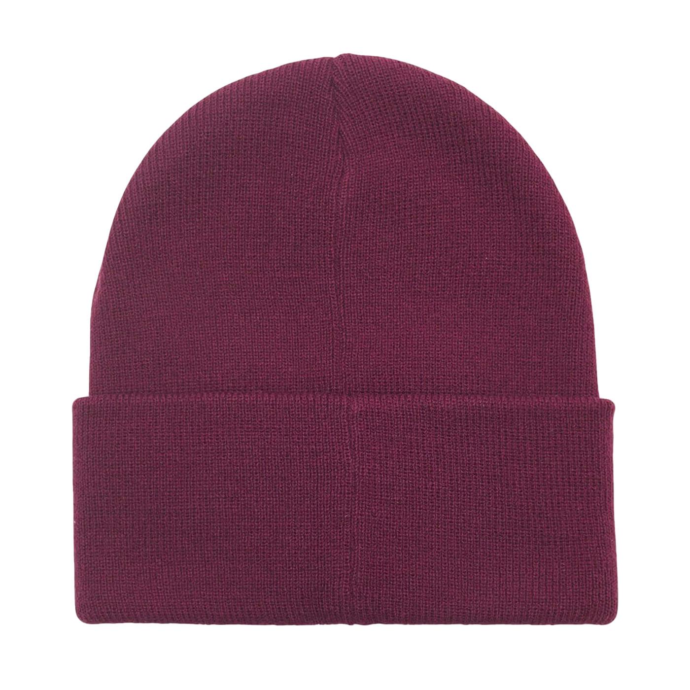 Icon Patch Cuff Beanie Beetroot - Cappellino in Maglia Viola 100030198 BET OBEY 