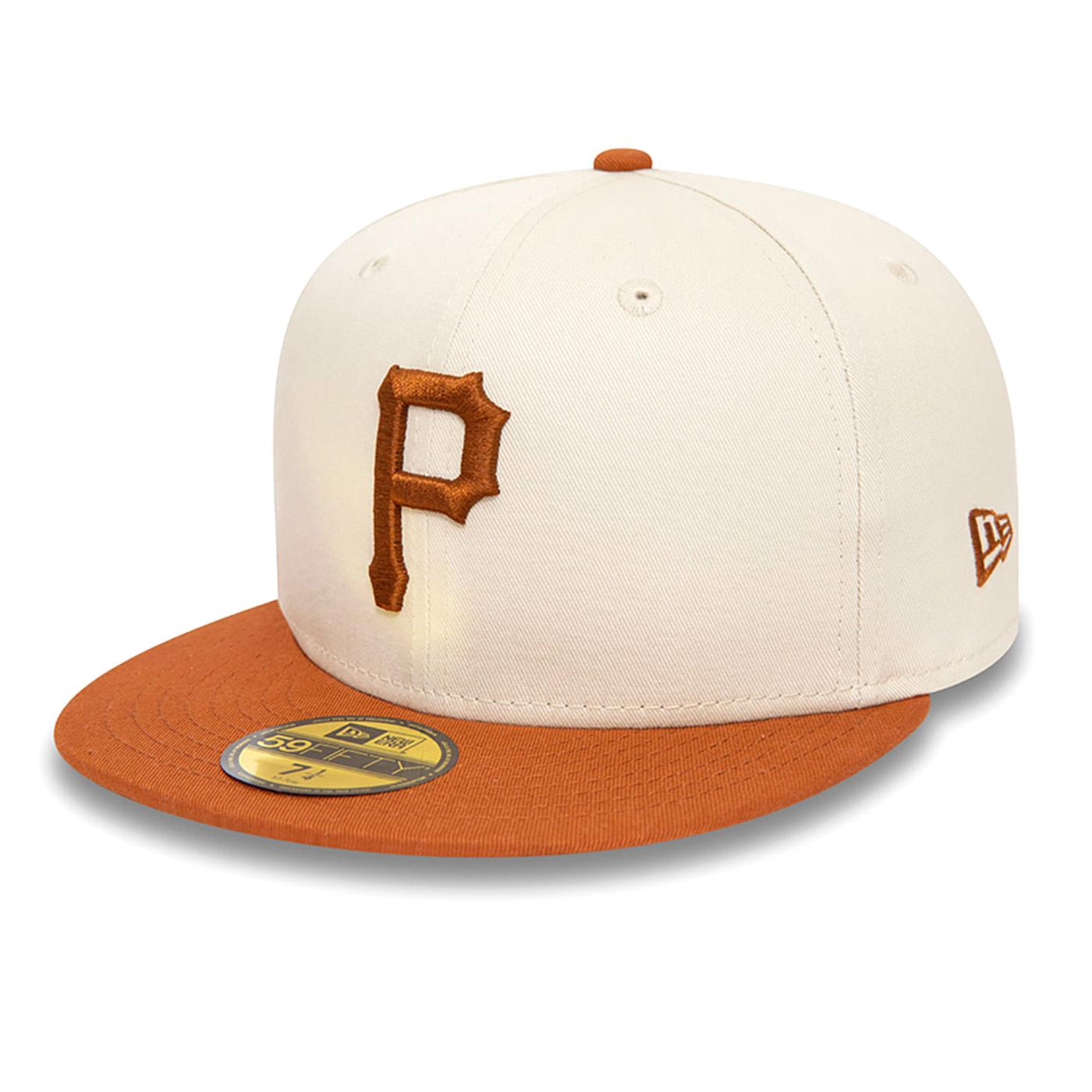 White Crown 59Fifty Pittsburgj Pirates Ivory / Brown - Cappellino con Visiera Multicolore 60435052  NEW ERA 