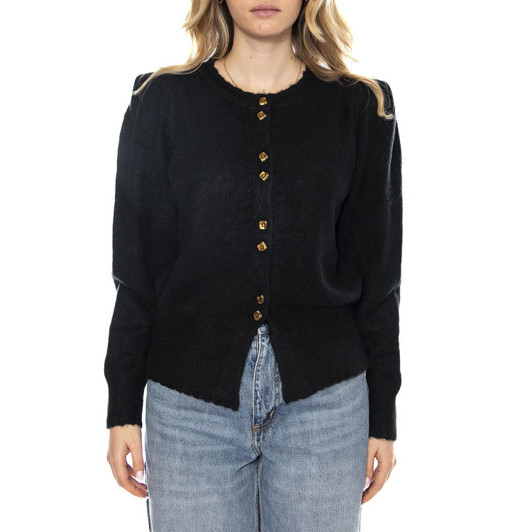 Knitted Cardigan Black -- Cardigan Donna Nero 53W/10711 Black WILD PONY 