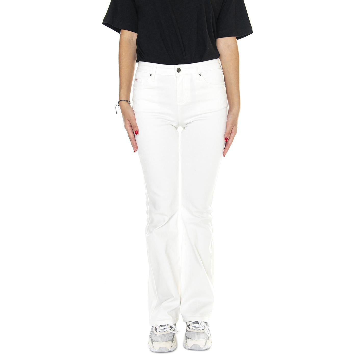 Go Kit Bootcut Pant Go Aged White Wash - Pantaloni Denim Jeans Donna Bianchi W3GG11D0Z50-F03W  GUESS ORIGINALS 