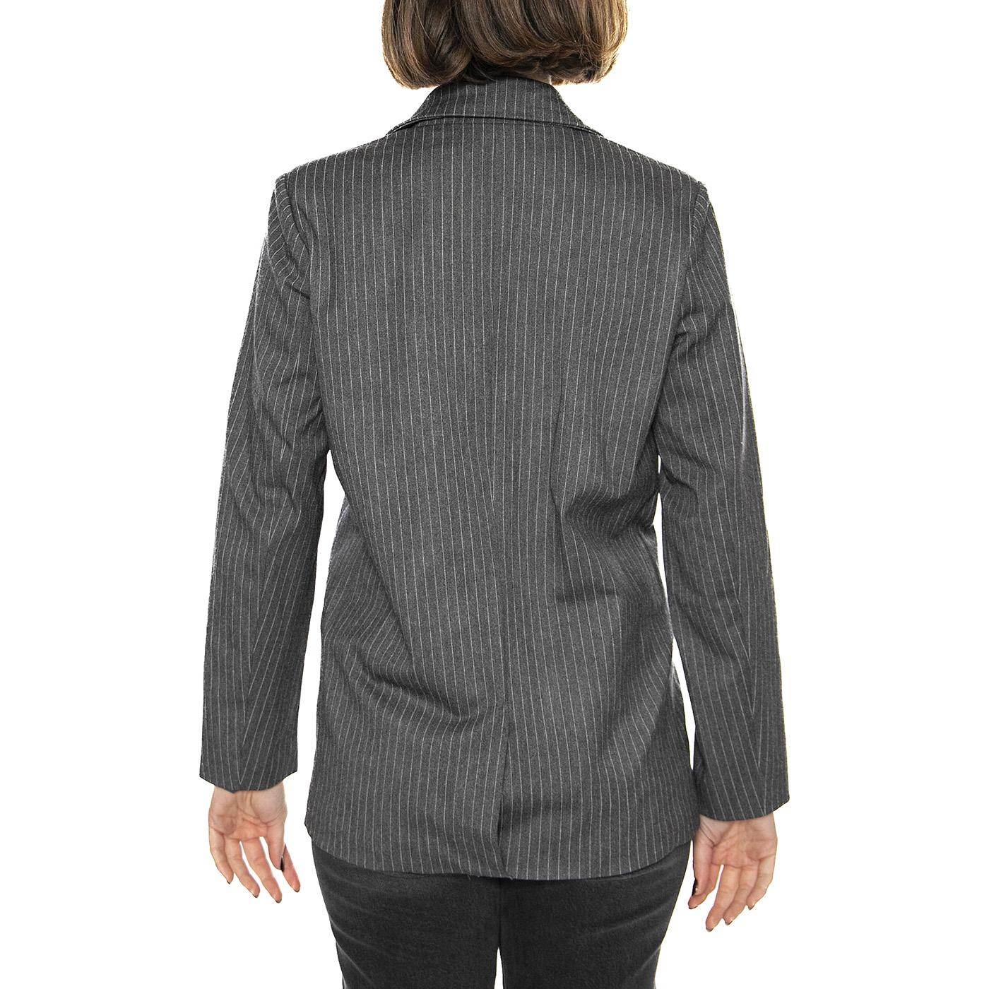 Blazer de traje raya diplomática gris - Giacca Donna Grigia 43W/11250  WILD PONY 
