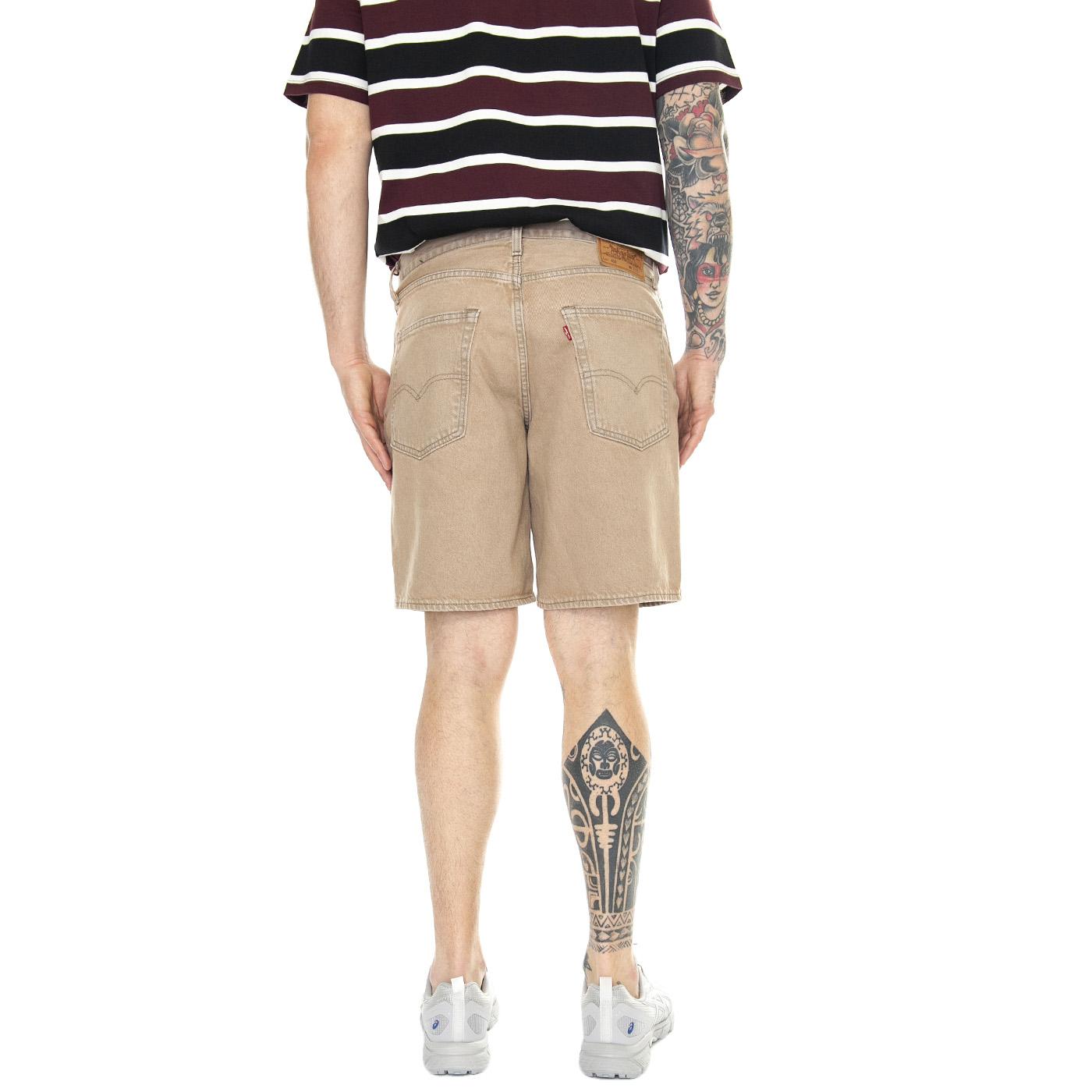 468 Stay Loose Shorts Brownstone OD Browns - Bermuda Denim Jeans Uomo Marroni A8461-0001  LEVIS 