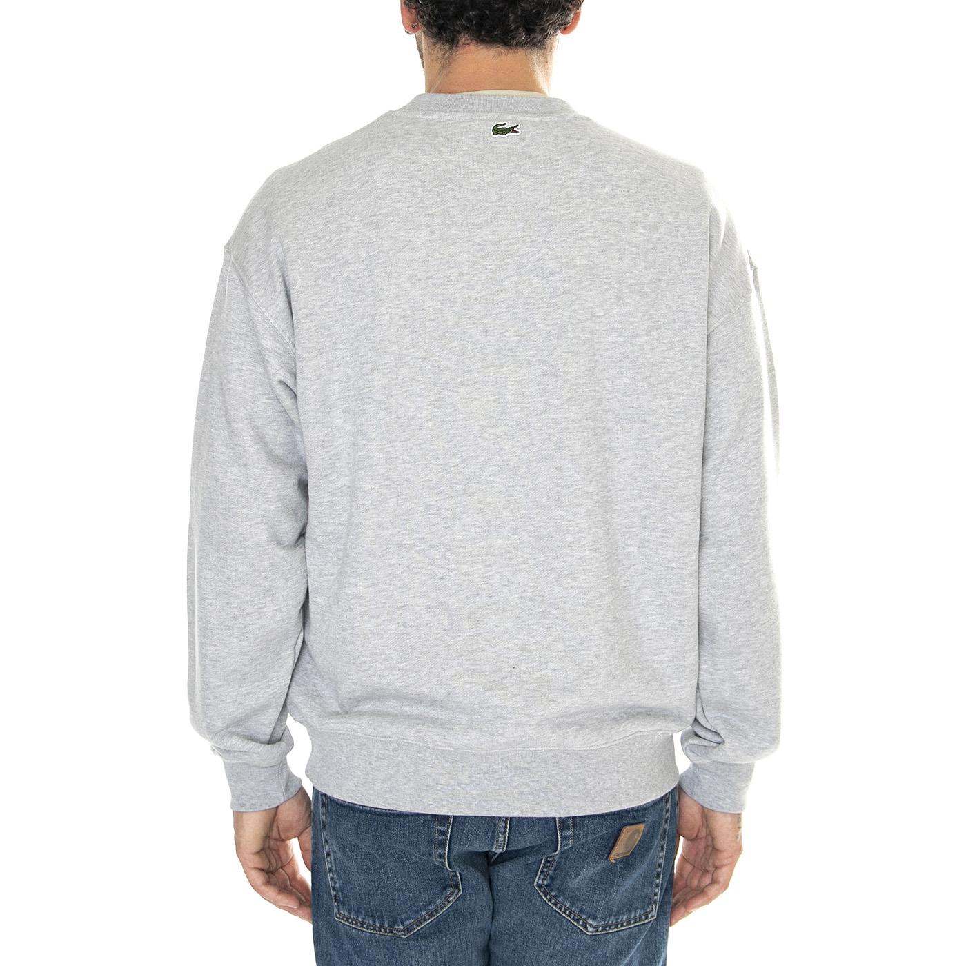 Sweatshirt CCA Grey - Felpa Girocollo Uomo Grigia SH7349-CCA  LACOSTE 