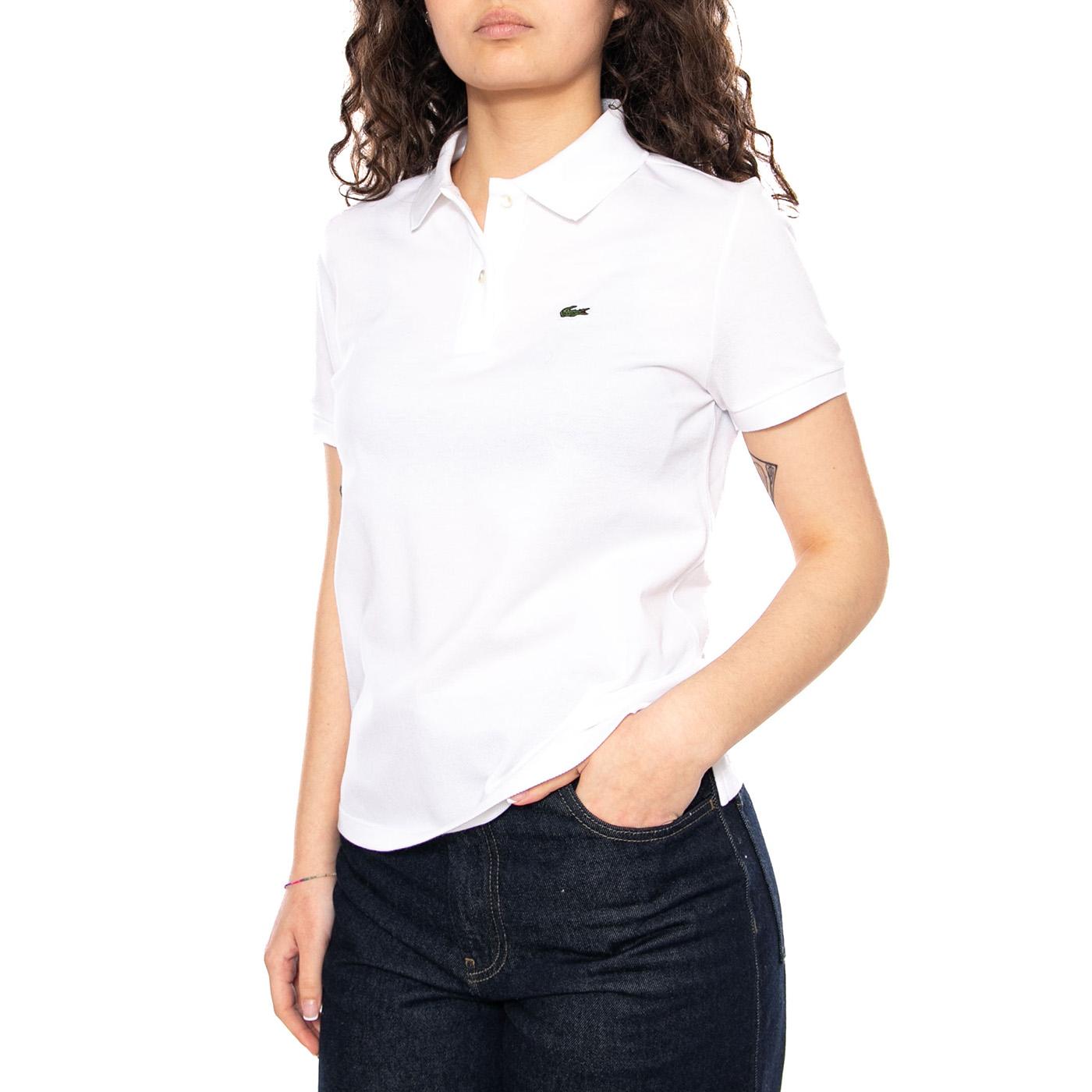 Maglietta M/C White Polo Shirt - Polo Donna Bianca PF7839 001 LACOSTE 