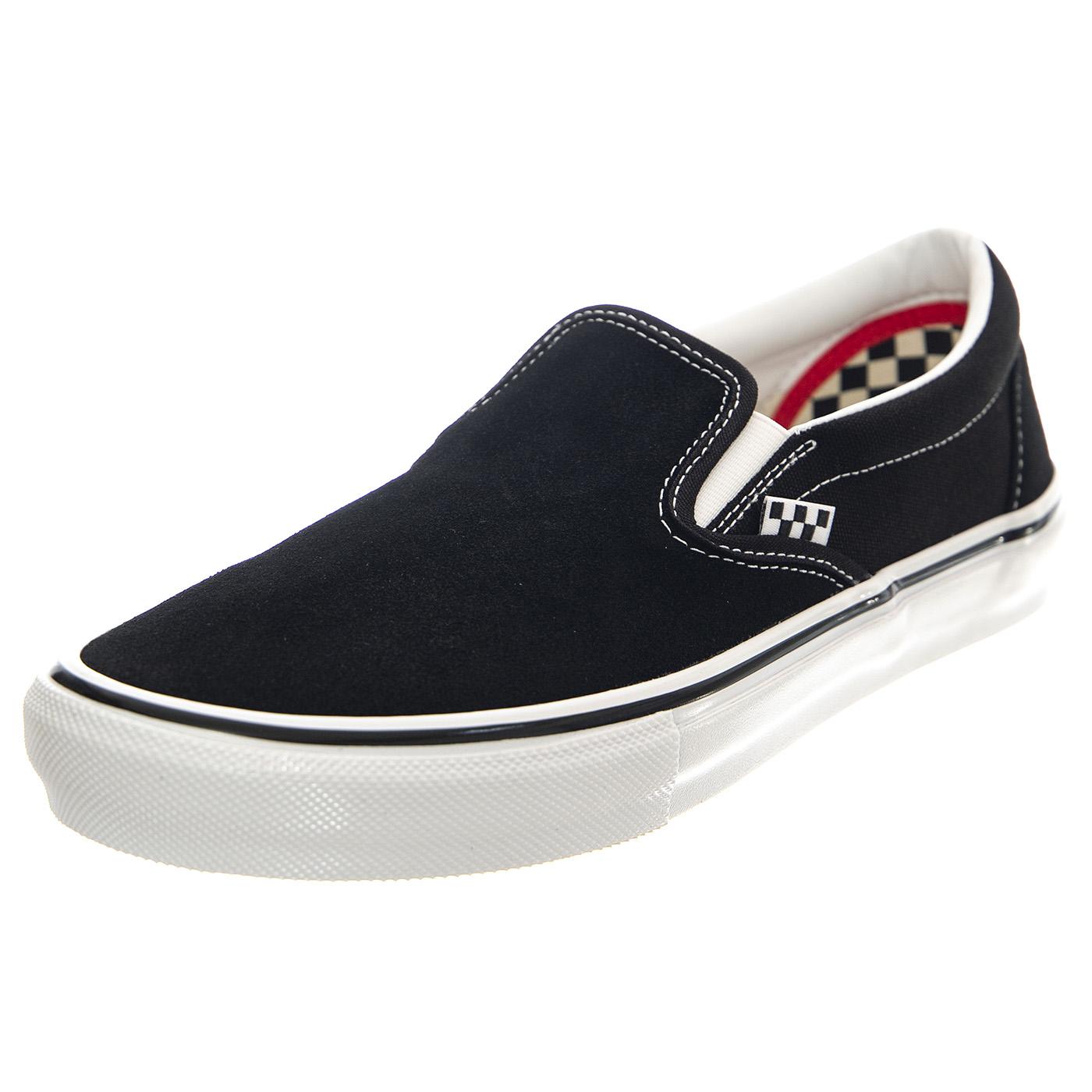 Skate Slip-On Black / White - Scarpe Profilo Basso Uomo Nere VN0A5FCAY28  VANS 