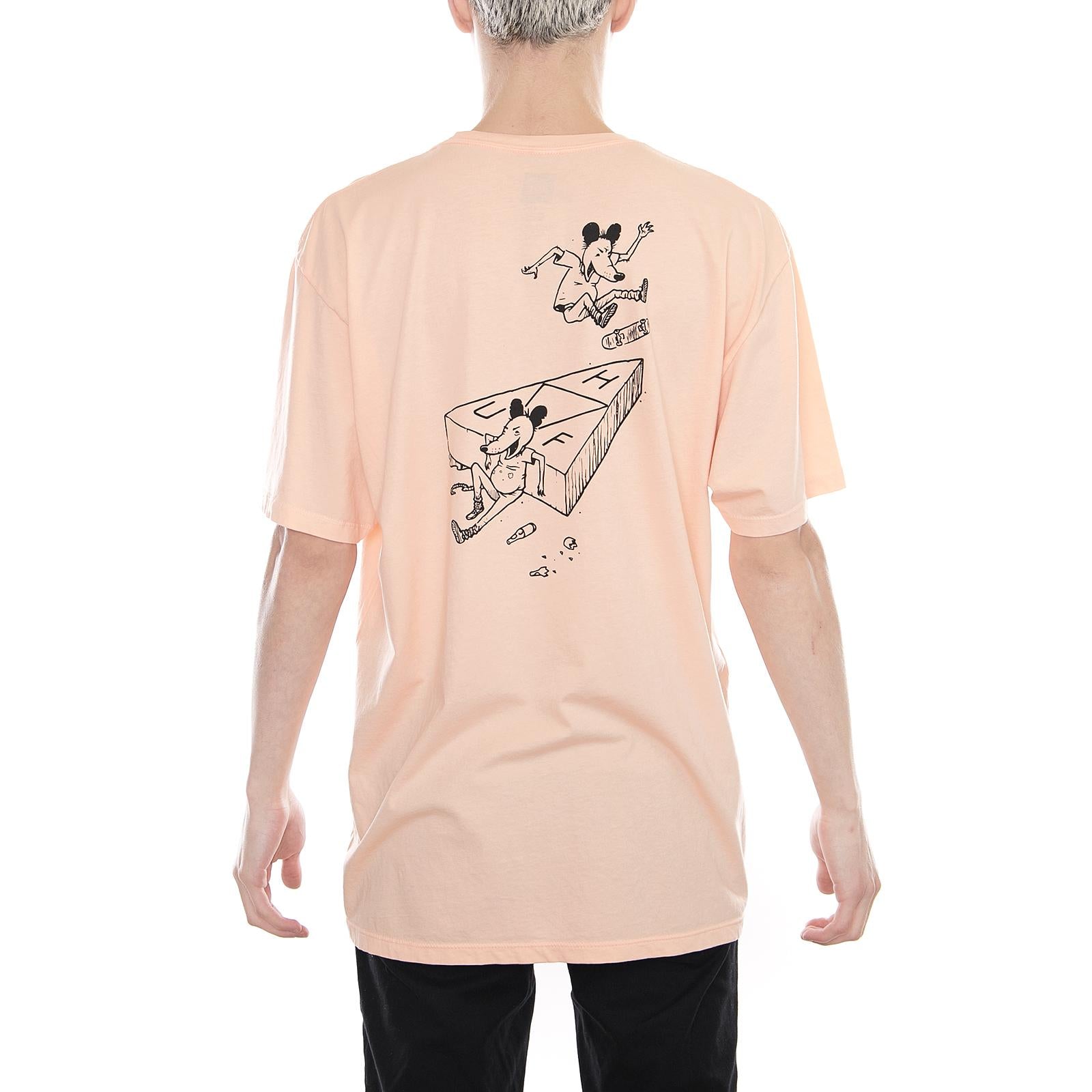 SK8 RAT TT S/S TEE PEACH TS00334-PEACH  HUF 