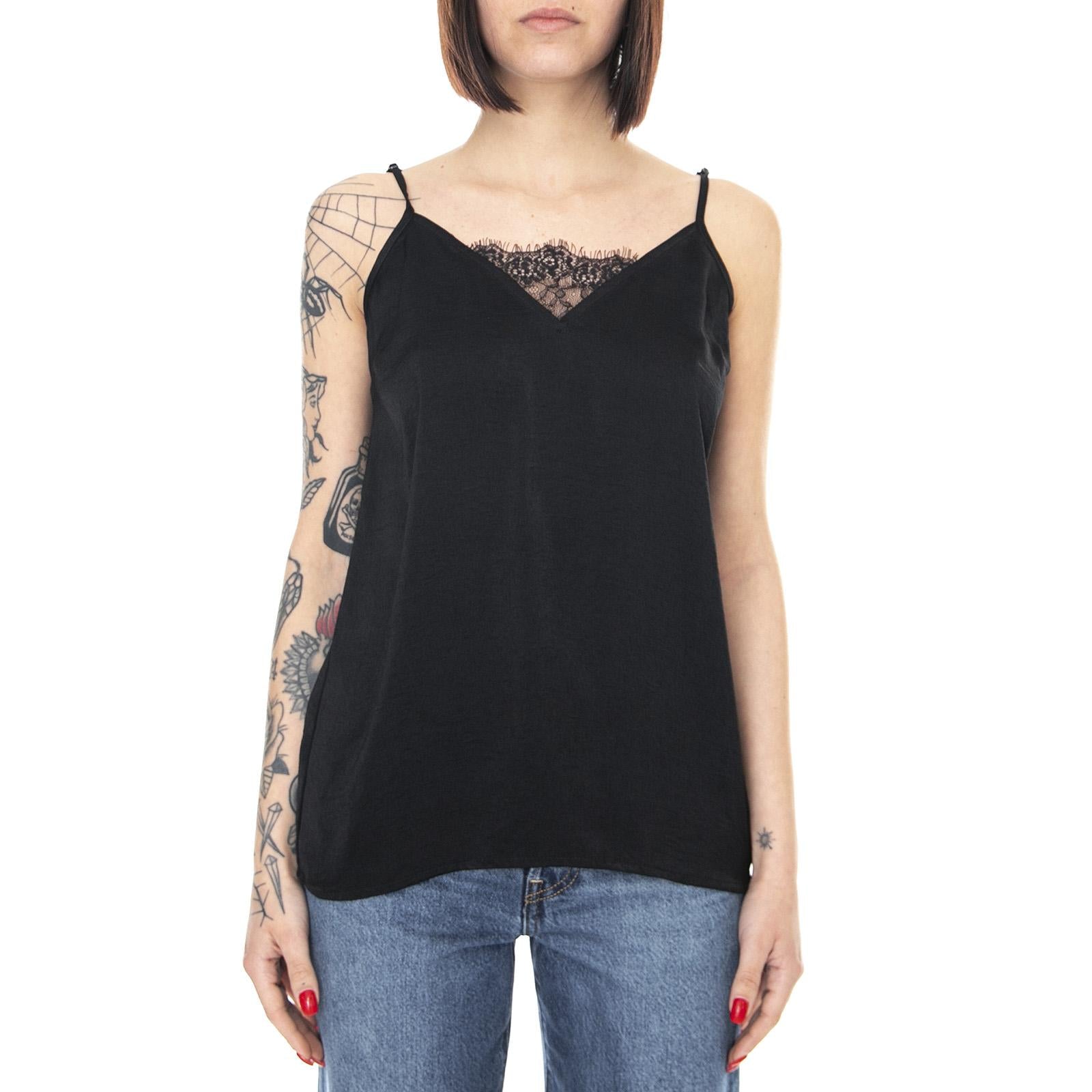 Womens Magnalise Tanktop - Black - Canotta Donna Nera 9180102-9000  DESIRES 