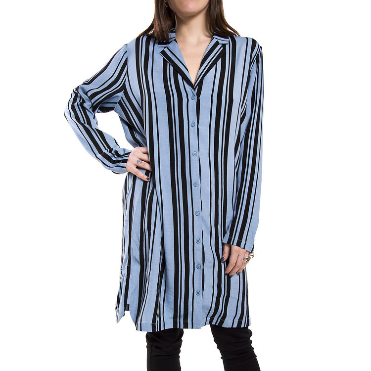 THEONE 0101 SHORT DRESS FADED DENIM 140890101-597  MINIMUM 