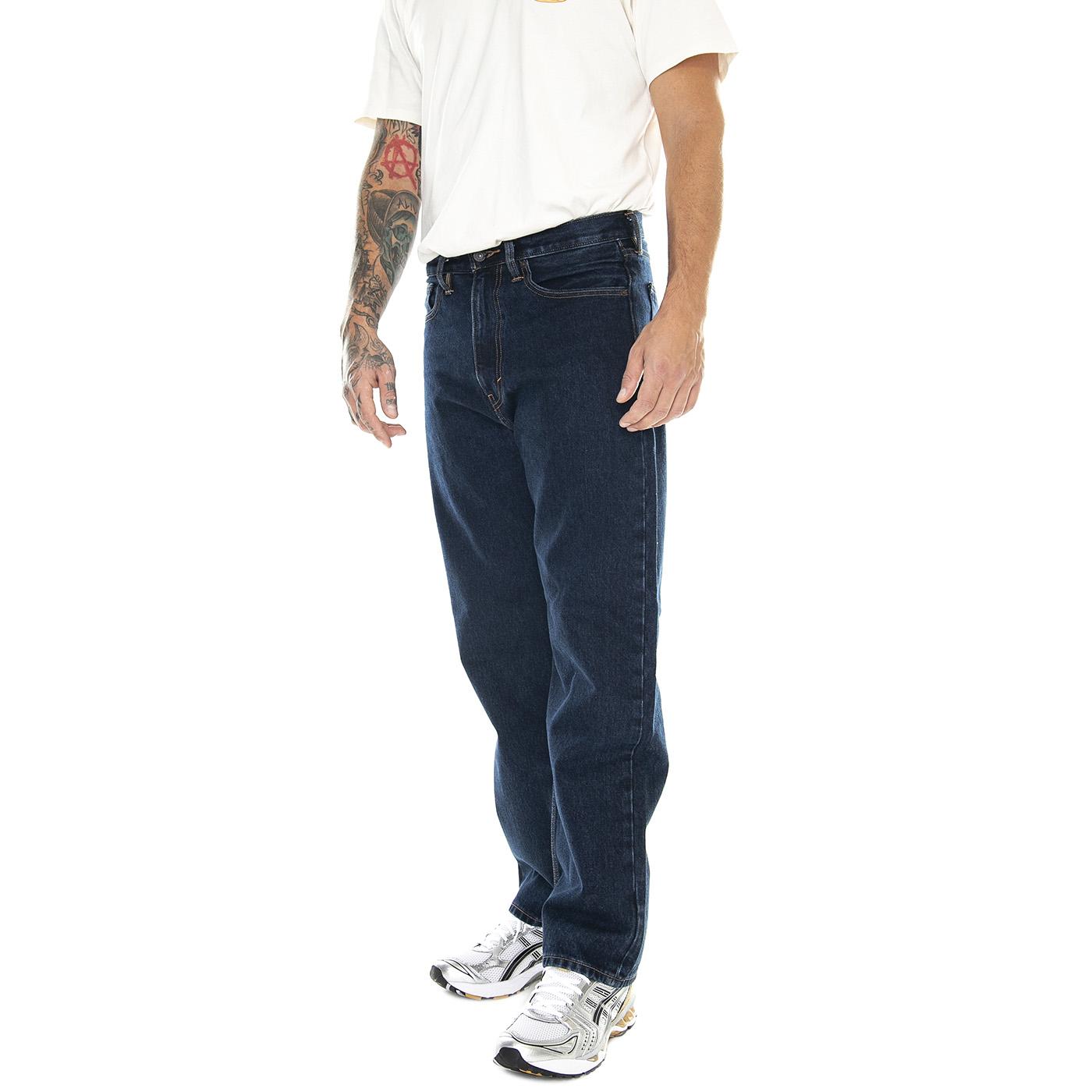 M' Skate Baggy 5 Pocket New 5 R Dark Indigo Worn In - Pantaloni Denim Jeans Uomo Blu A2316-0005  LEVIS 