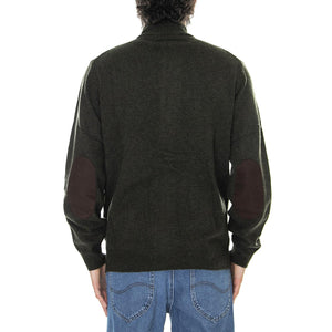 Patch Zip Thru Seaweed - Cardigan Uomo Verde FW22-MKN0731-GN73  BARBOUR 