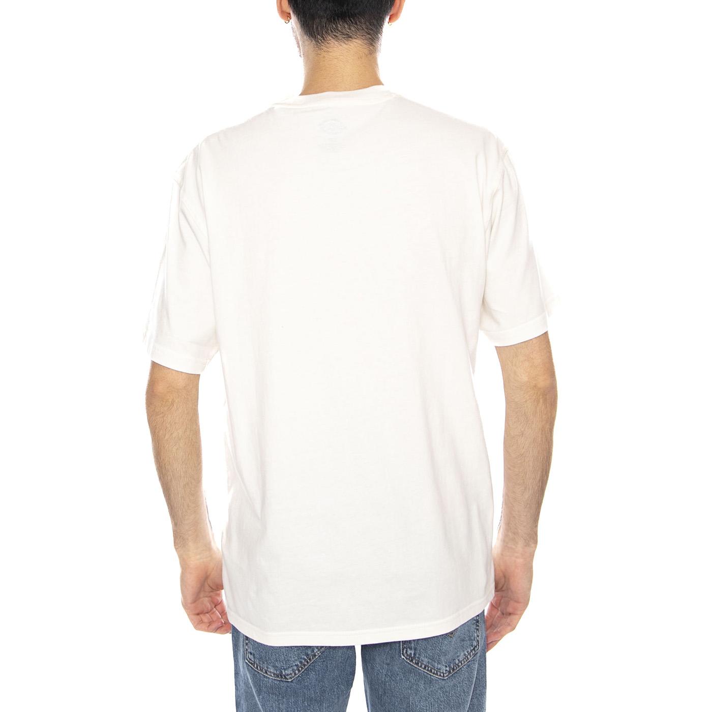 Dickies Flag Tee Ss Egret -- Maglietta Girocollo Uomo Bianca DK0A87QDC481 . DICKIES 