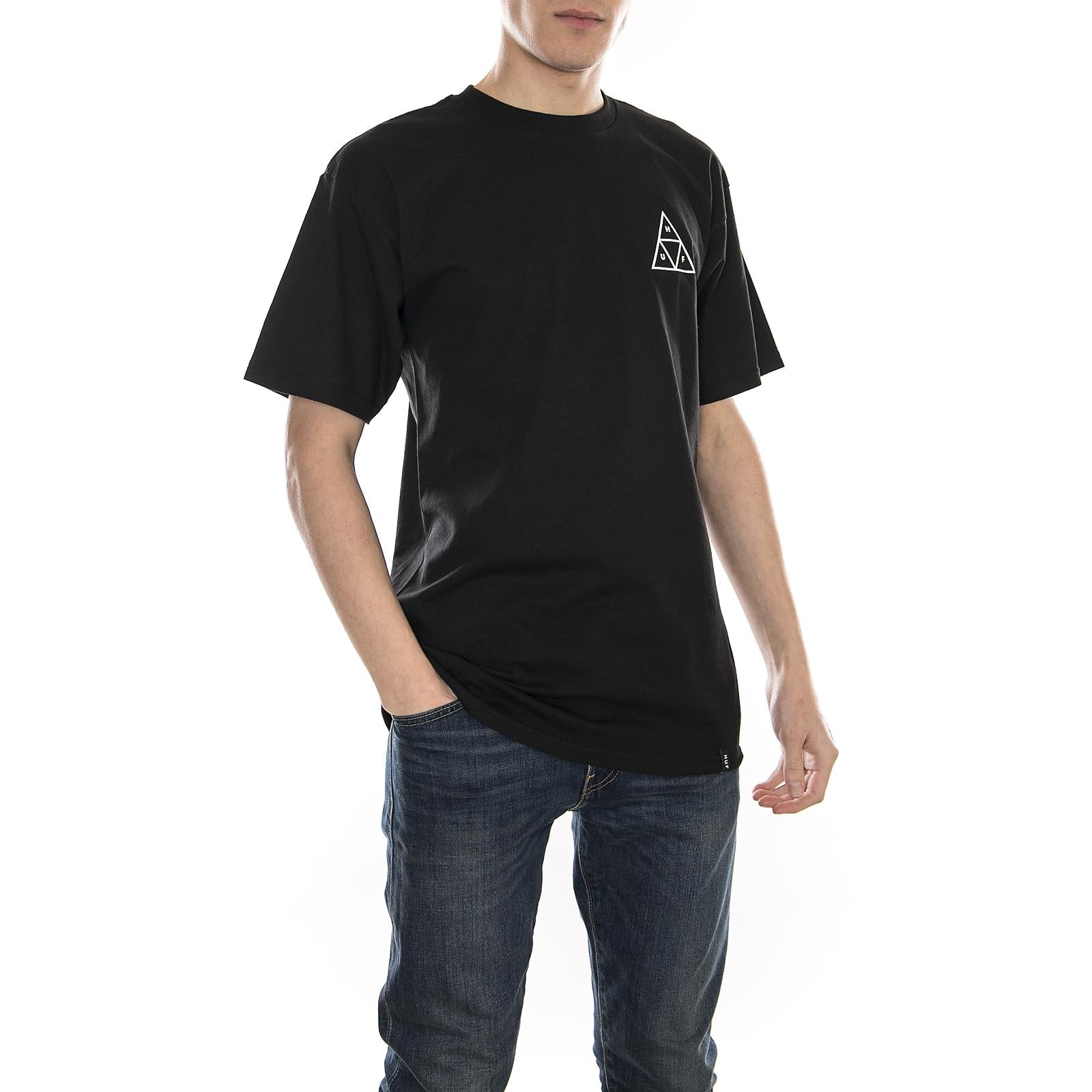 SK8 RAT TT S/S TEE BLACK TS00334-BLACK  HUF 