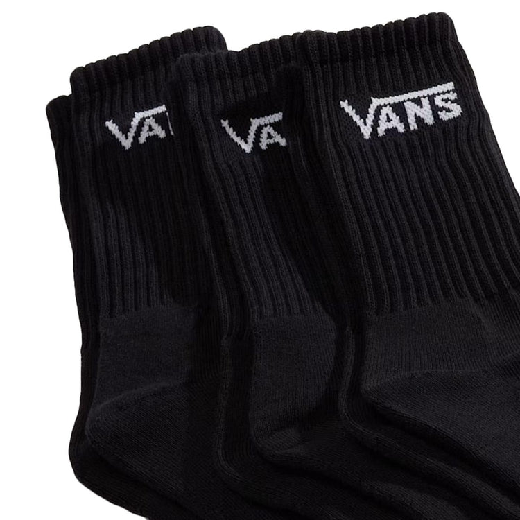 Classic Crew Rox Black - Set 3 Paia di Calzini Neri VN000QBV BLK1 VANS 