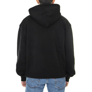 No More Space Hoodie Black - Felpa con Cappuccio Uomo Nera HDY0107BLK  DOOMSDAY 