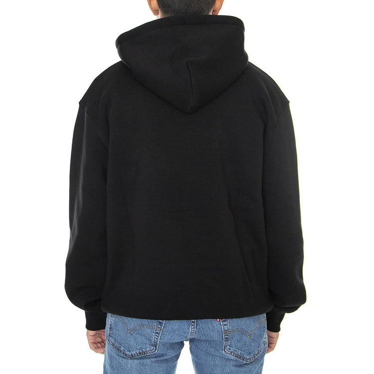 No More Space Hoodie Black - Felpa con Cappuccio Uomo Nera HDY0107BLK  DOOMSDAY 
