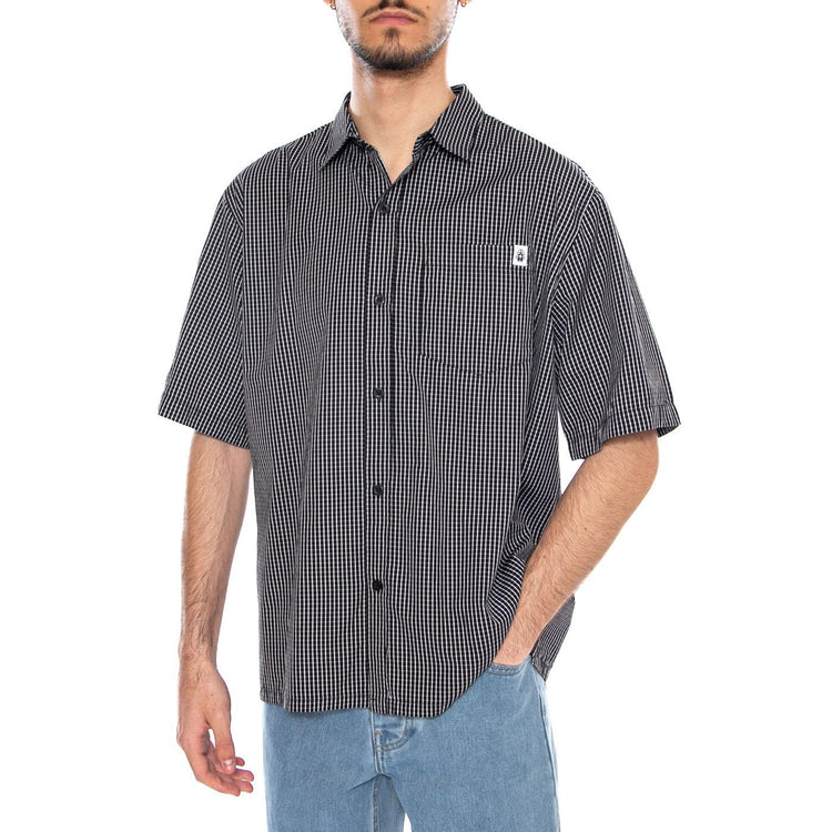 Millbury Shirt SS Black/White - Camicia Maniche Corte Uomo Nera/Bianca I036551.0D2.67. 0D2.67 EDWIN 