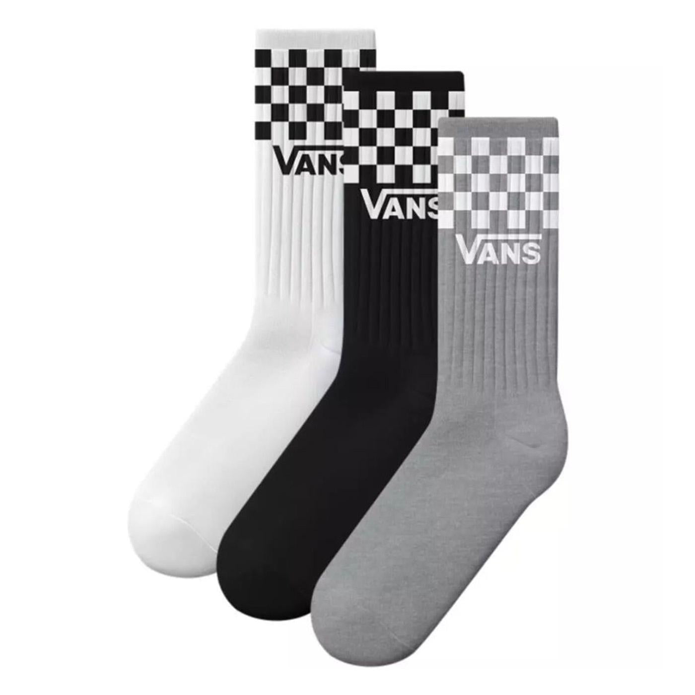 Classic Check Crew Rox Checkerboard Black White -- Calzini Nero / Bianco / Grigio VN000QBU Y281 VANS 