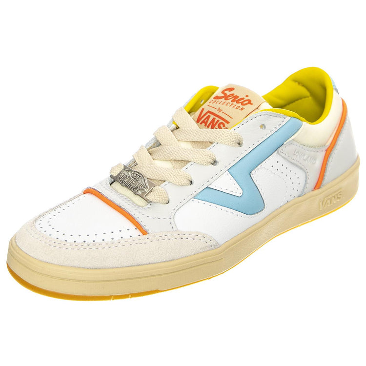 M' UA Lowland CC JMP Serio Collection Multi Sky Blue / Yellow - Scarpe Stringate Profilo Basso Uomo Bianche / Multicolore VN0A5KYF1RC1  VANS 