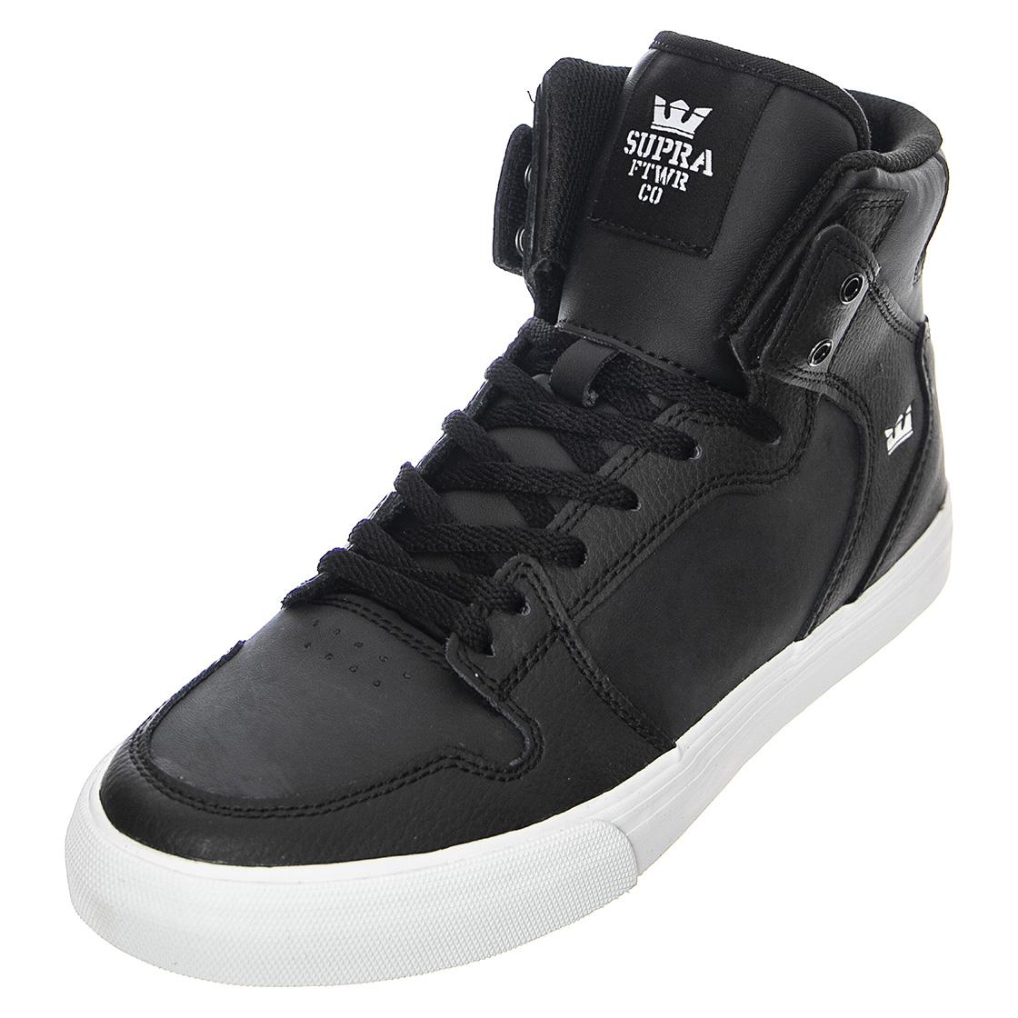 Kids Vaider - Scarpe Stringate Profilo Alto Bambino Nere 58203-002  SUPRA 