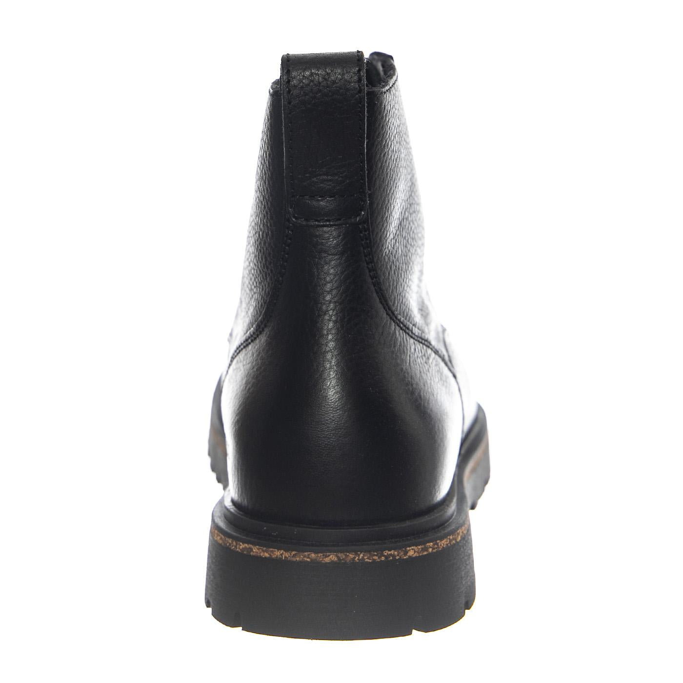 Highwood Lace Mid N Black, Natural Leather - Stivaletti Uomo Neri 1030756 . BIRKENSTOCK 