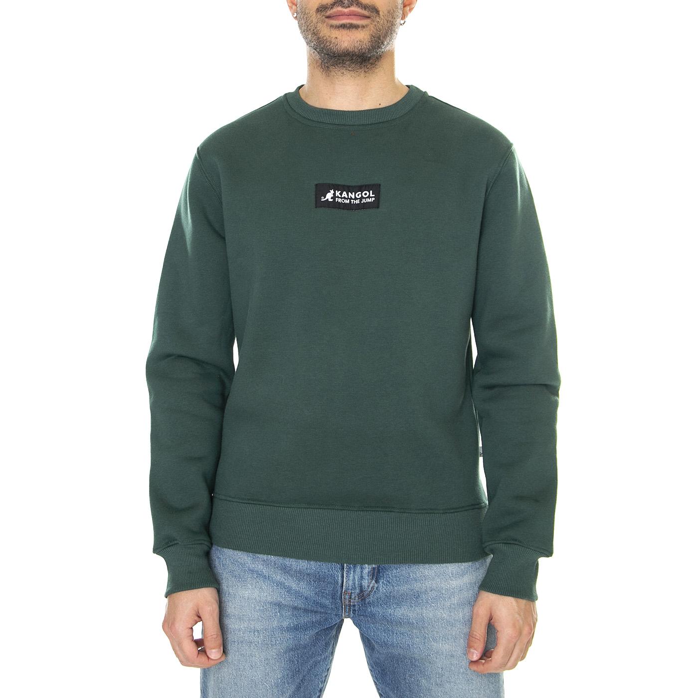 Essential Pine - Felpa Girocollo Uomo Verde KAF22UCNS101-133  KANGOL 