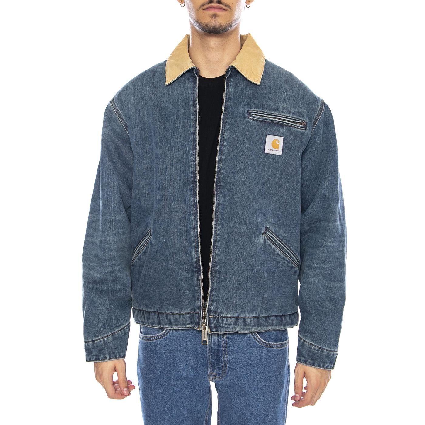 OG Detroit Jacket Blue / Dusty Hamilton Brown - Giacca Uomo Denim Jeans Blue I035878.2XN4L  CARHARTT WIP 