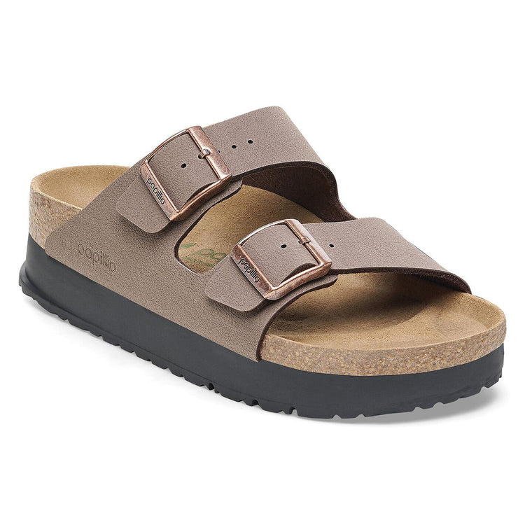 Arizona Platform mocca veg, Birko Flor - Sandali Donna Marroni 1027417  BIRKENSTOCK 