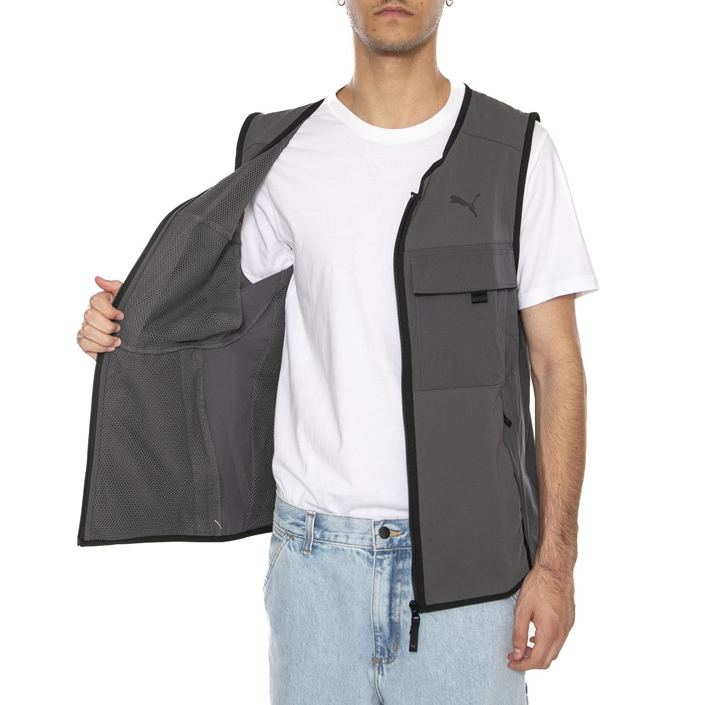 PUMATECH Cargo Vest Dusky Gray - Giacca Smanicata Uomo Grigia 629916-44  PUMA 