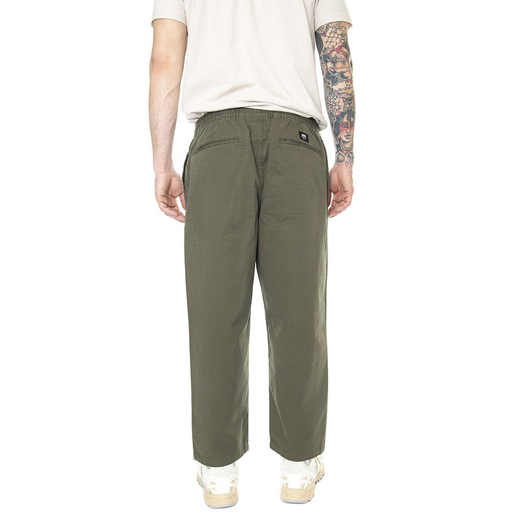 Range Loose Cropped Elastic Waist Pant Grape Leaf - Pantaloni Uomo Verdi VN0005ZDKCZ1  VANS 